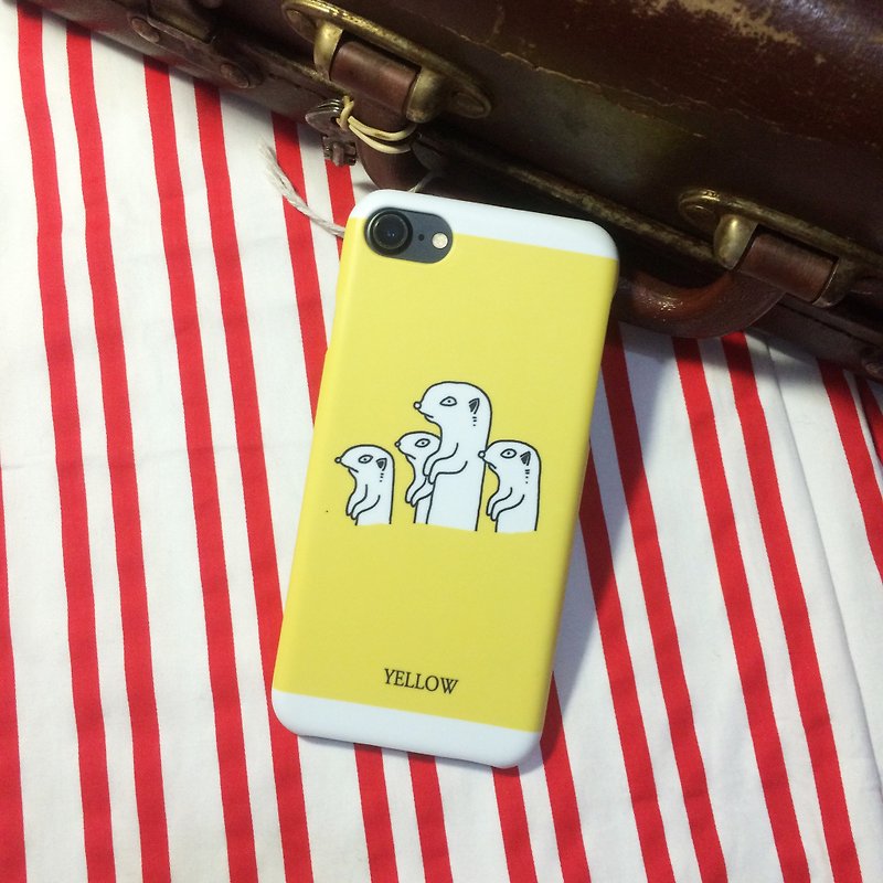 猫鼬yellow 原创设计手机壳 iPhone、三星  保护壳/生日礼物/原创设计/节日礼物 - 手机壳/手机套 - 塑料 黄色
