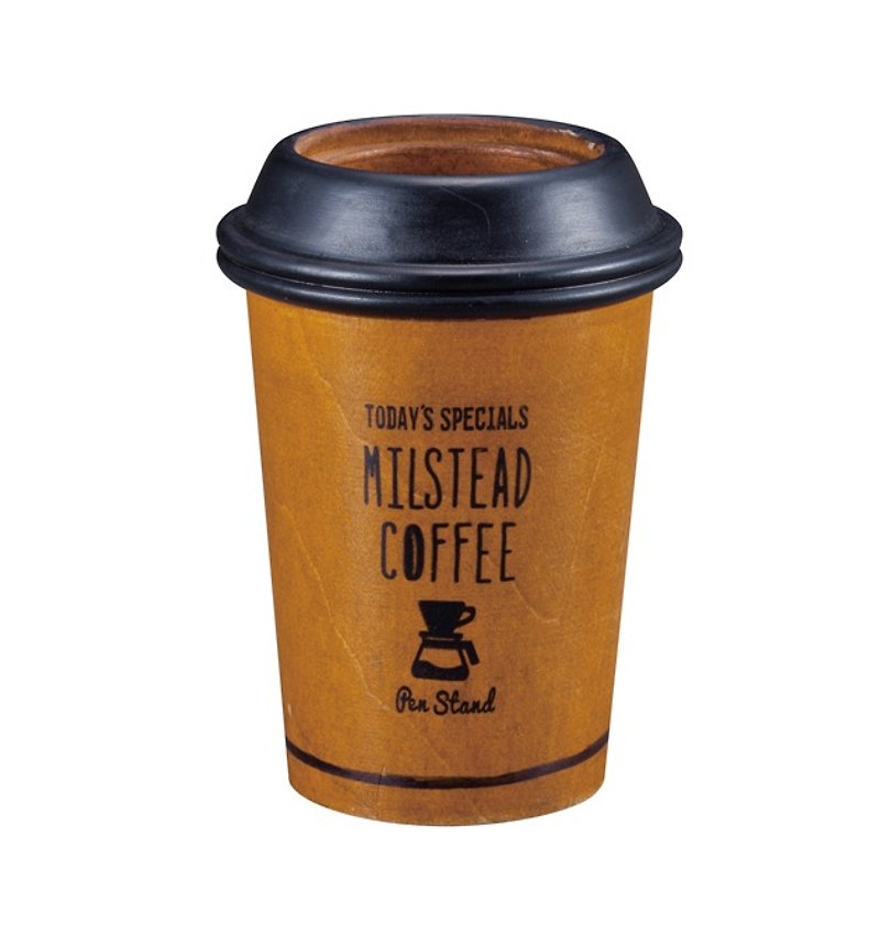 【日本Decole】MILSTEAD COFFEE文具系列★TAKE OUT CUP 咖啡外带杯笔筒 / 收纳筒 - 笔筒/笔座 - 木头 咖啡色