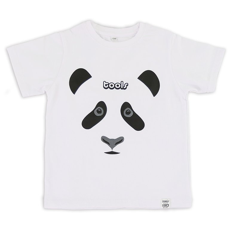 tools 棉质童装  白色熊猫 170302-09 - 童装上衣 - 棉．麻 白色