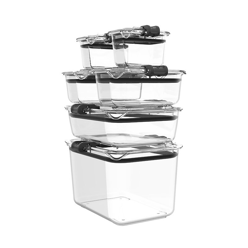 Latchlok 套组系列 TRITAN 保鲜盒 / 6 件套组 - 便当盒/饭盒 - 塑料 透明