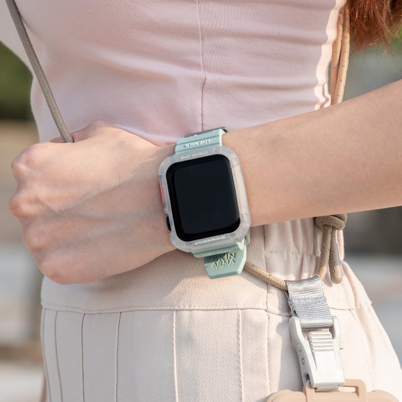 Apple Watch 42/44/45/49mm Shokku 街头款硅胶表带-浅蓝 - 表带 - 塑料 蓝色