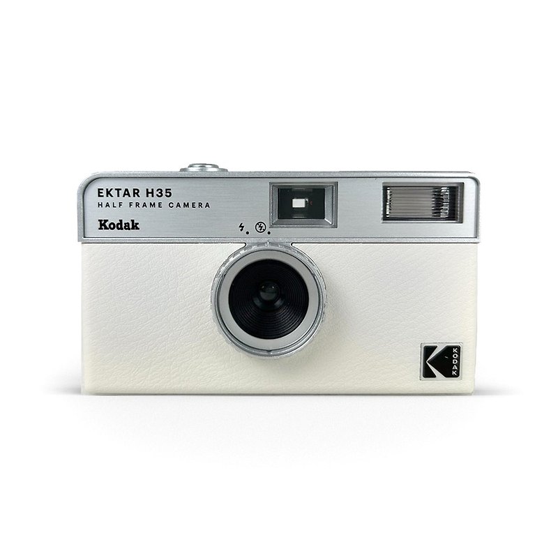 预购中【Kodak 柯达】复古底片相机 Kodak Ektar H35 象牙白 半格 - 相机 - 塑料 黑色