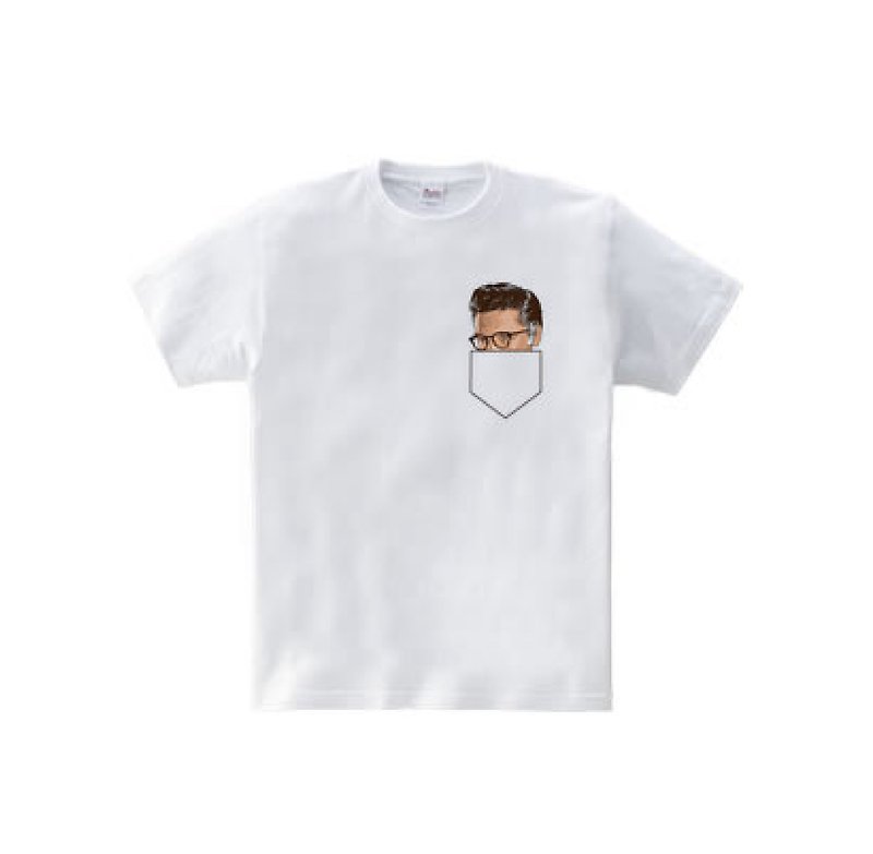 エリベスポケット（5.6oz Tシャツ） - 男装上衣/T 恤 - 棉．麻 白色