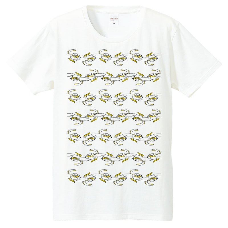Tシャツ /  無限バナナ - 男装上衣/T 恤 - 棉．麻 白色