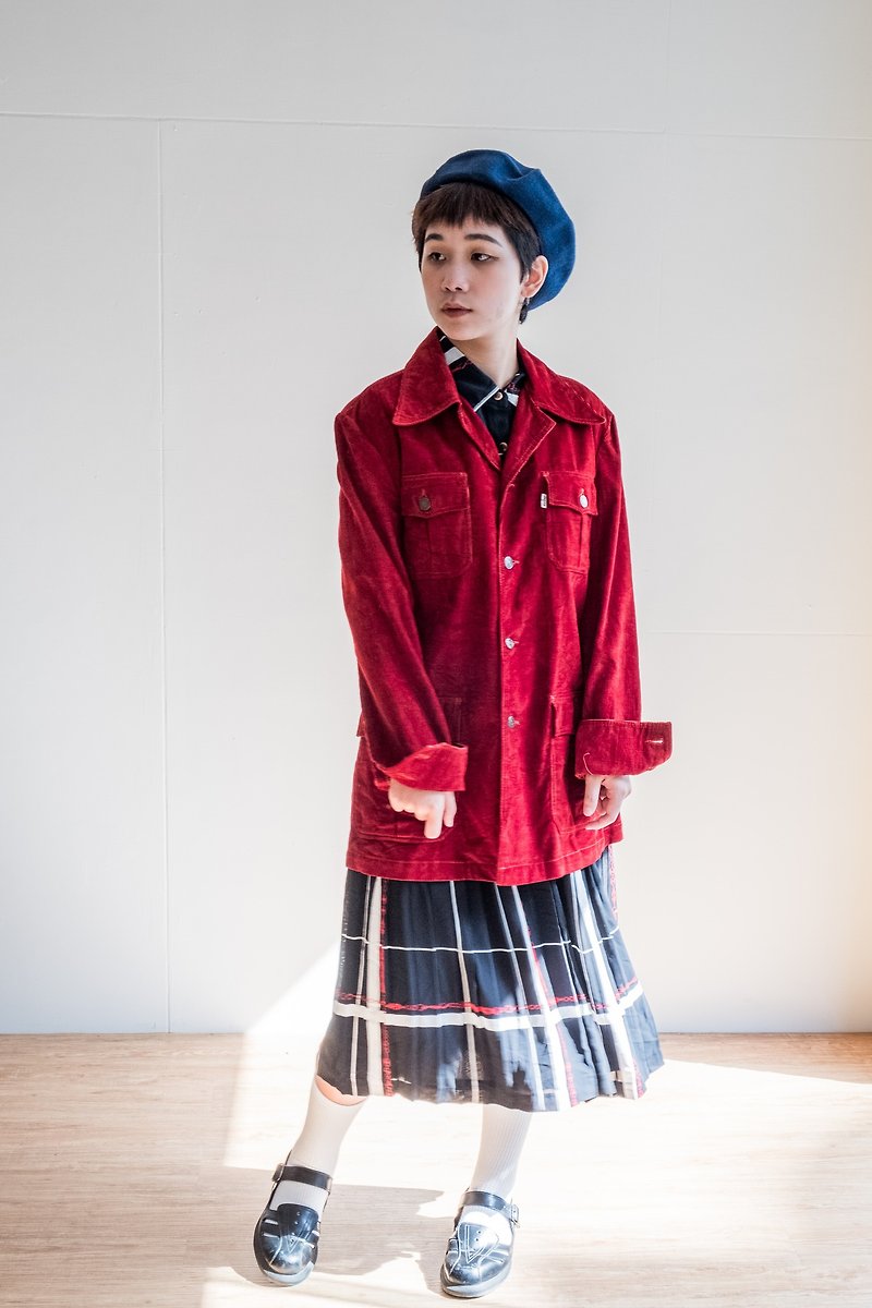 Vintage 外套 / Levis 灯芯绒外套 no.14 - 女装西装外套/风衣 - 棉．麻 红色