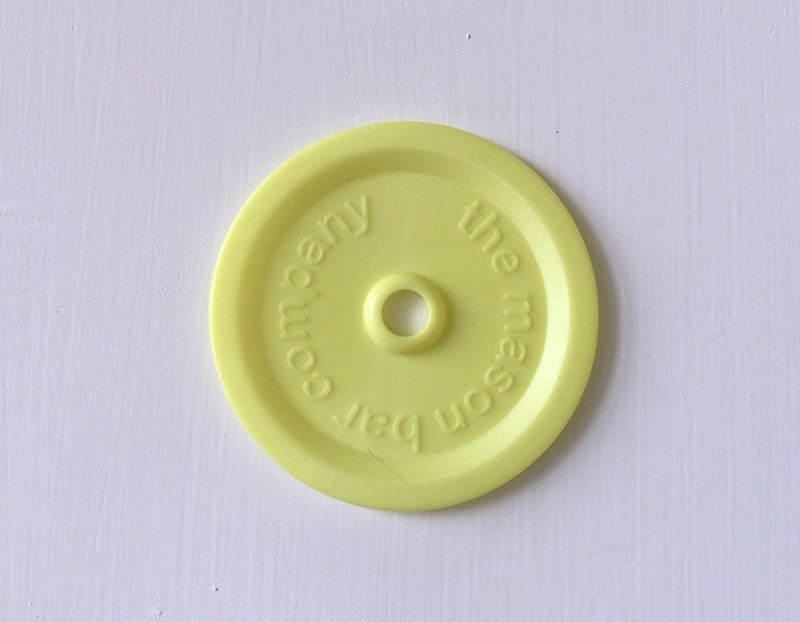 MasonBar吸管杯盖 - 窄口黄 - 其他 - 塑料 黄色