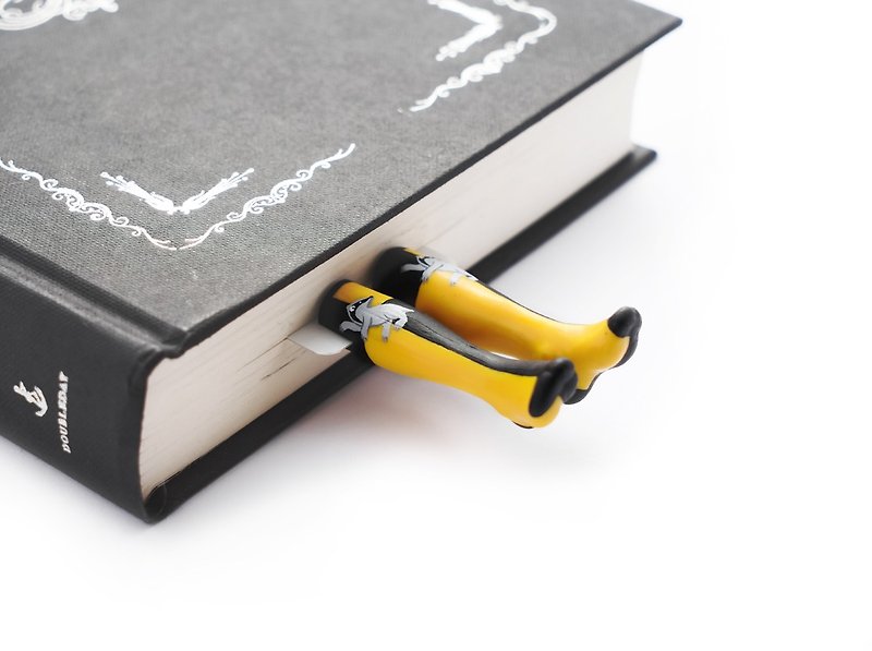 Hufflemark socks bookmark - 书签 - 塑料 黄色