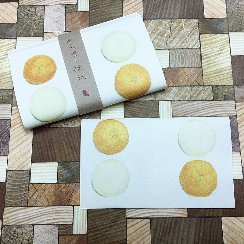 仓敷意匠 赤饭堂 怀纸 24枚入【橘子与镜饼 (29922-10)】 - 餐垫/桌巾 - 纸 白色