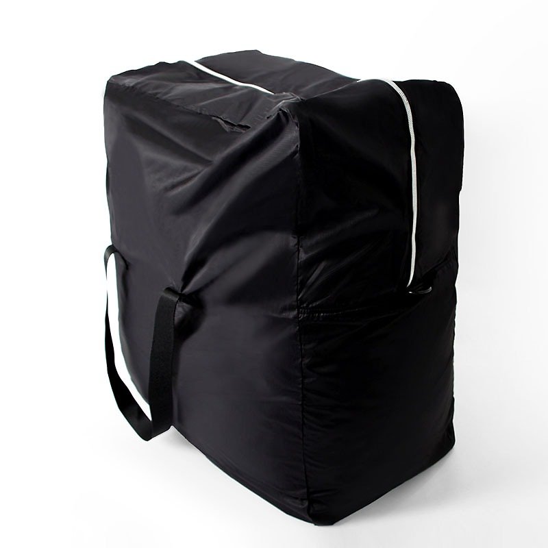 超大容量收纳袋．黑 - 侧背包/斜挎包 - 聚酯纤维 黑色