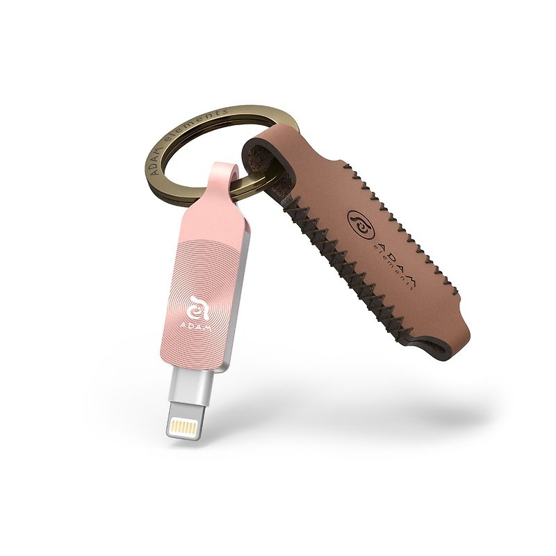 iKlips DUO+ 128GB 苹果iOS USB3.1双向随身碟 玫瑰金 - U盘 - 其他金属 粉红色