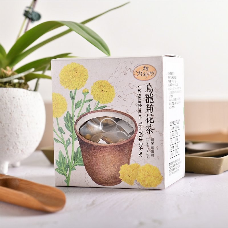 曼宁 乌龙菊花茶 1.5gx15茶包 - 茶 - 环保材料 黄色