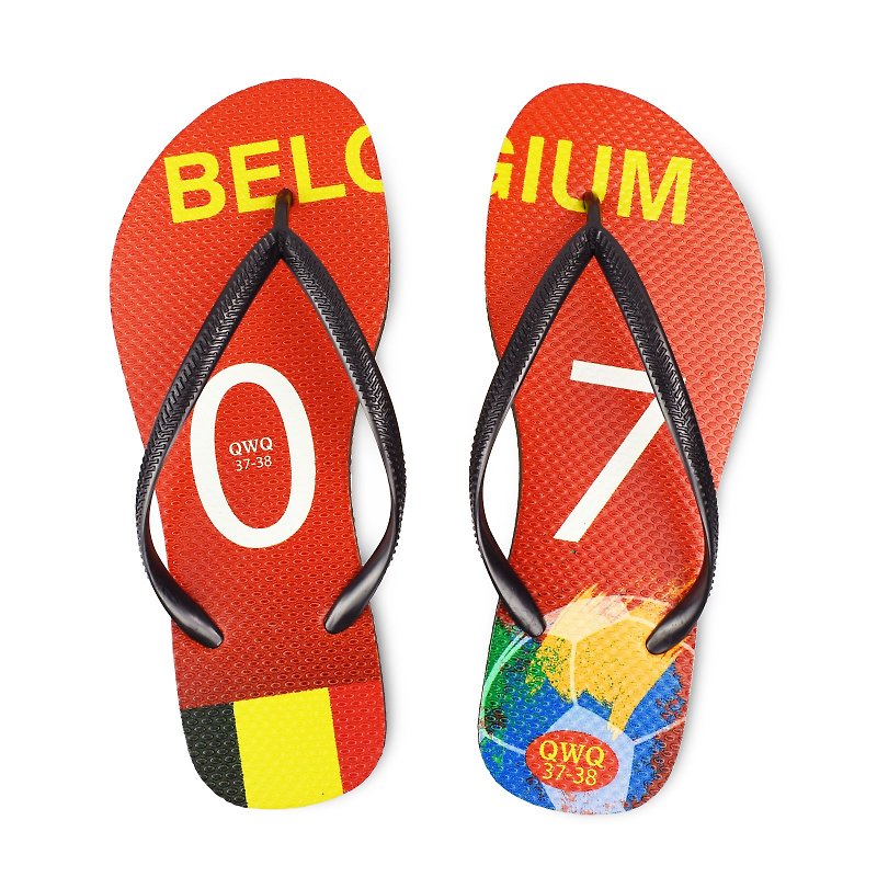QWQ创意设计人字拖鞋-比利时-女款【限定款】 - 拖鞋 - 橡胶 
