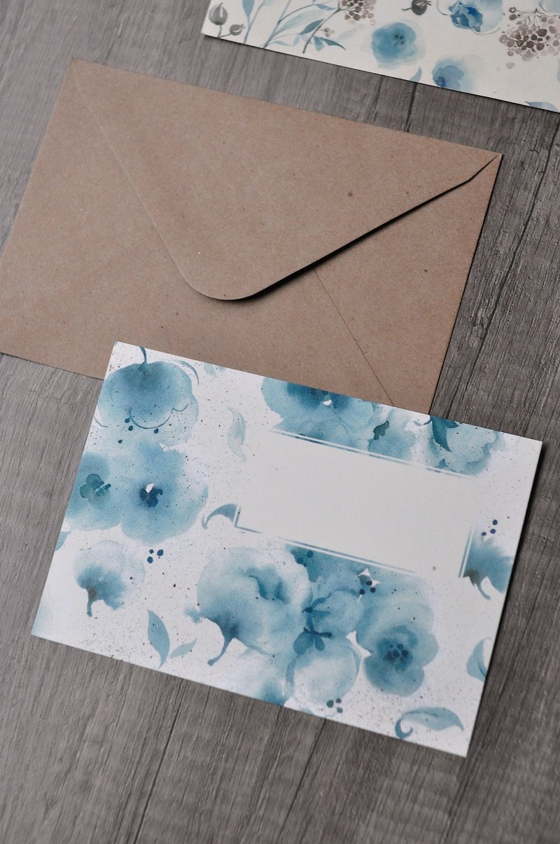我想对你说...万用卡 ZeroMimi X B.Flower系列---灵魂的重量 - 卡片/明信片 - 纸 蓝色