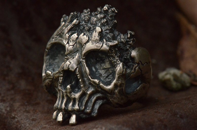 骷髅戒指 I   Skull Ring I - 戒指 - 银 银色