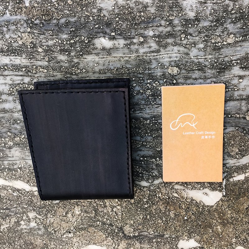 Simple │卡夹_石纹黑 - 名片夹/名片盒 - 真皮 黑色