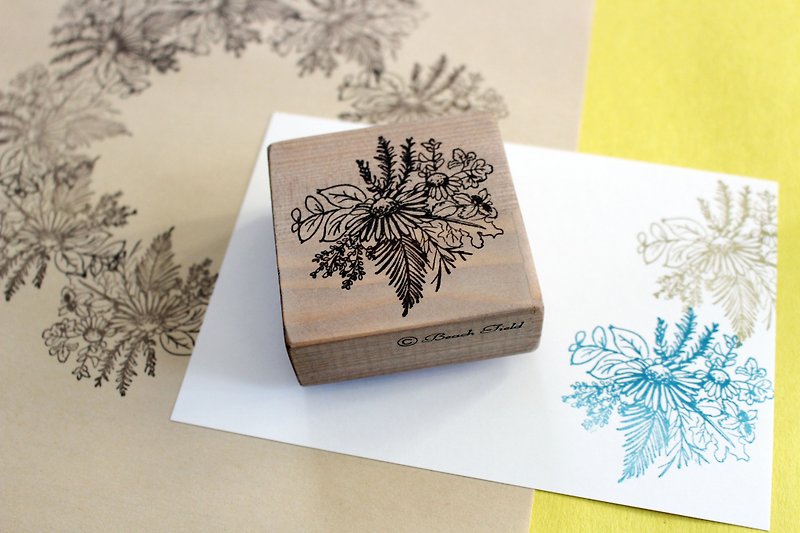 Herbs stamp - 印章/印台 - 橡胶 咖啡色