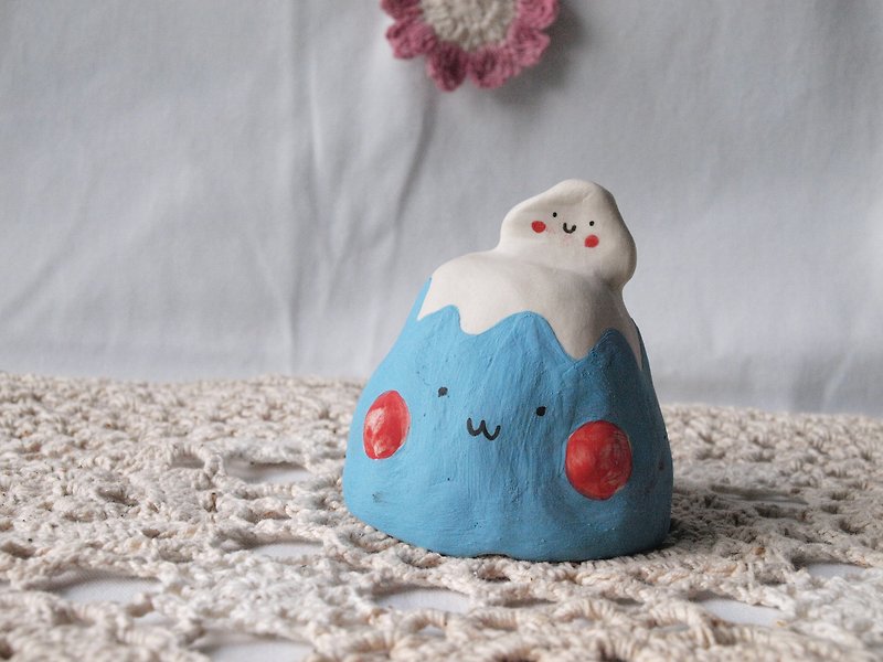 CeramicMount Fuji - 花瓶/陶器 - 陶 蓝色