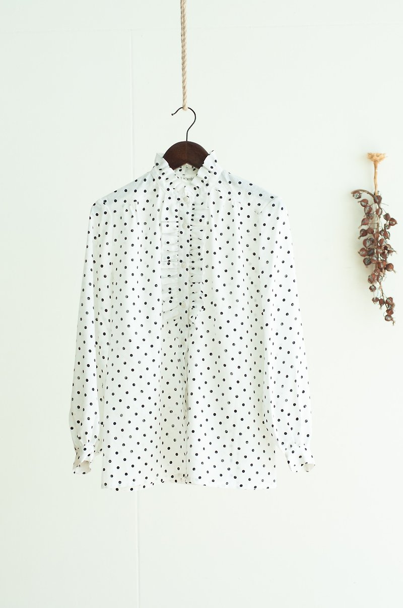 Vintage / 衬衫 / 长袖 no.399 tk - 女装衬衫 - 聚酯纤维 白色
