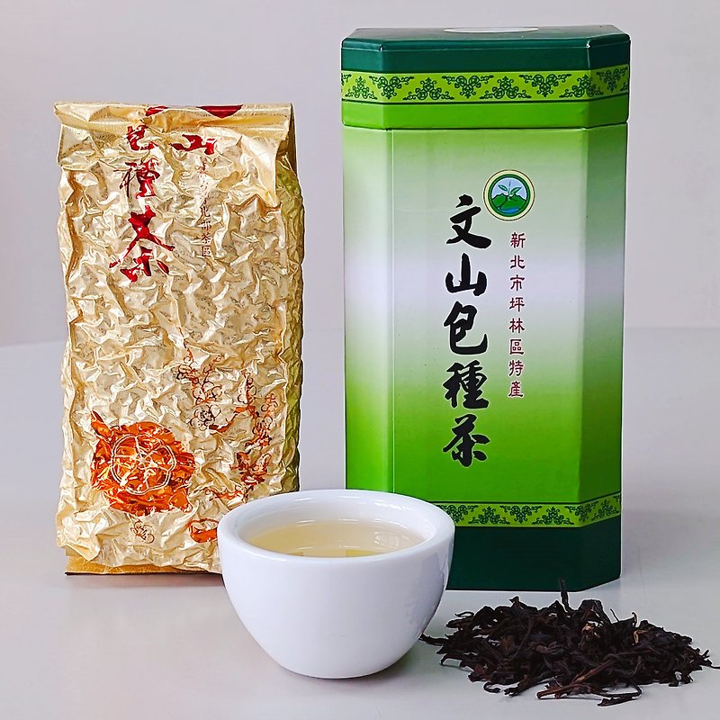 【限量】坪林春季 文山包种茶 头等奖 得奖茶叶礼盒 (4两) - 茶 - 植物．花 金色
