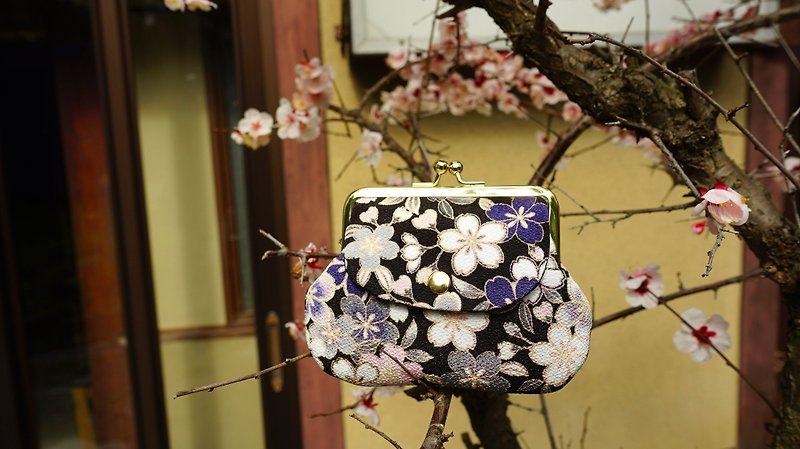 江户绚烂紫樱口袋包 - 皮夹/钱包 - 其他材质 粉红色