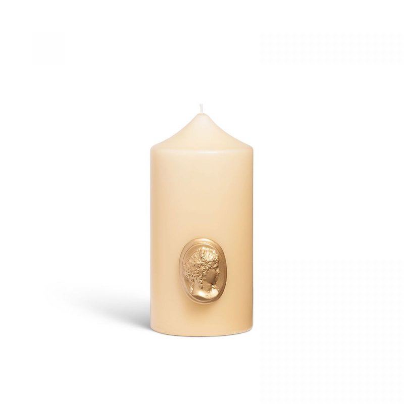 Cire Trudon 柱状蜡烛/石像白 - 蜡烛/烛台 - 蜡 白色