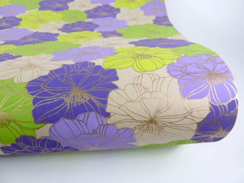 Shizen 渐层罗曼紫花 手工包装纸 - 包装材料 - 纸 紫色
