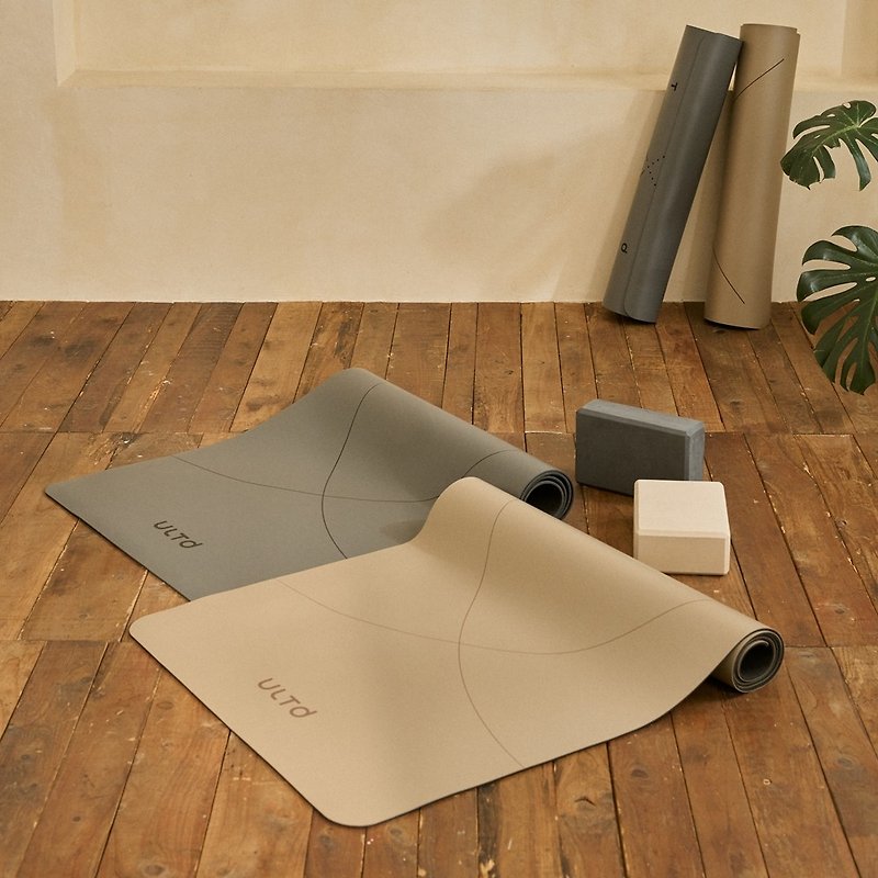 【Ultd】Flow 定位线防滑瑜珈垫 + 超轻量瑜珈砖 - 2入组 - 瑜珈垫 - 橡胶 多色