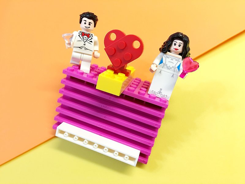 甜蜜时光 幸福积木手机架 兼容乐高LEGO积木 可爱礼物 - 其他 - 塑料 