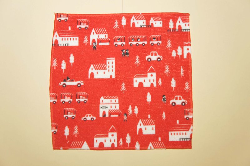 毛巾方巾系列 mumu城市款 - 毛巾浴巾 - 其他人造纤维 红色