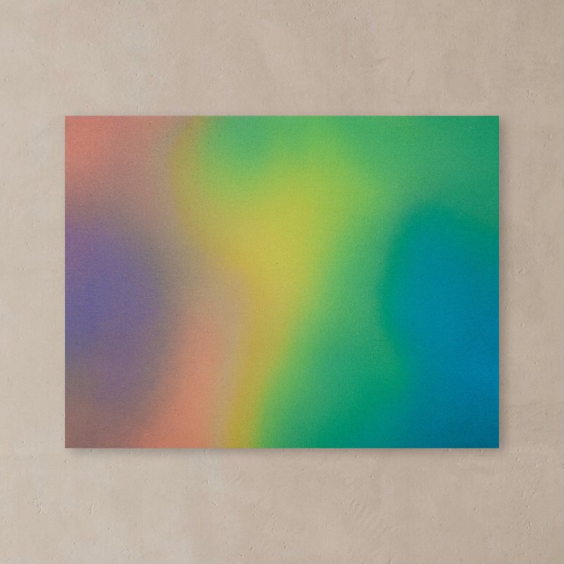【虹色の絵画】アート - スペクトル 抽象画 グラデーション - 海报/装饰画/版画 - 压克力 多色