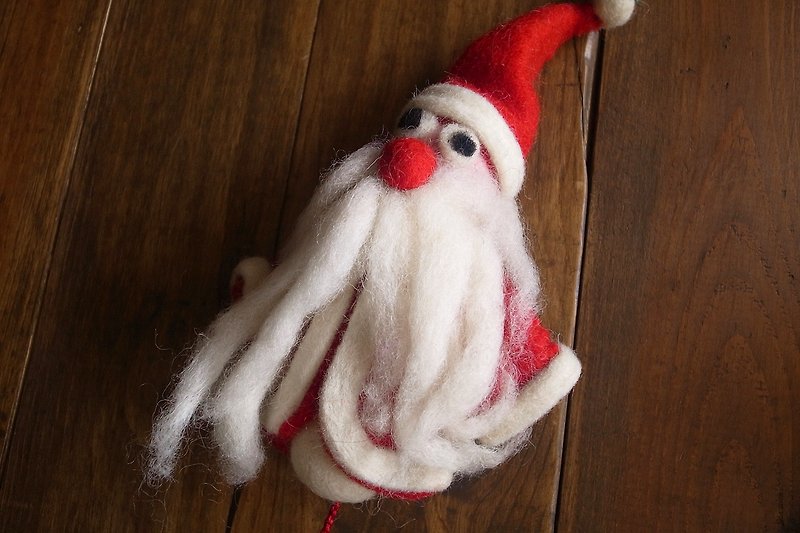 圣诞节 羊毛毡 手工 铃铛 挂饰 圣诞老人 - 其他 - 羊毛 红色