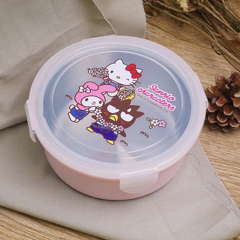 Hello Kitty不锈钢隔热碗-明星总动员(粉色款)  台湾制 - 便当盒/饭盒 - 不锈钢 粉红色