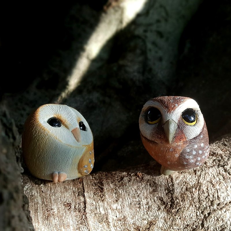 疗愈圆滚滚系列-猫头鹰 Owl - 摆饰 - 塑料 