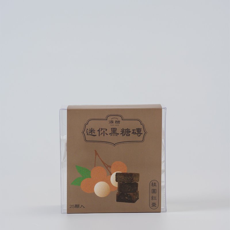 添糖 - 迷你茶砖 桂圆红枣 Mini Jujube Longan brown sugar cube - 健康/养生 - 纸 红色