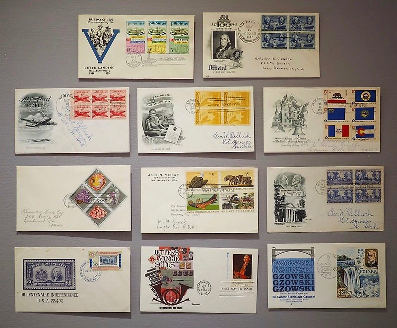 美国1940~2000年 首日封 邮票/信封收藏 单件出售 - 信封/信纸 - 纸 
