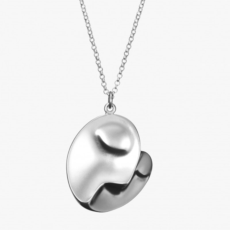P&I手工纯银珠宝 # 厚实感- 毕卡索<梦>-大款XL - 项链 - 其他金属 灰色