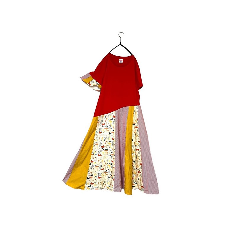 オンリーワンtシャツワンピースLサイズ - 洋装/连衣裙 - 棉．麻 红色