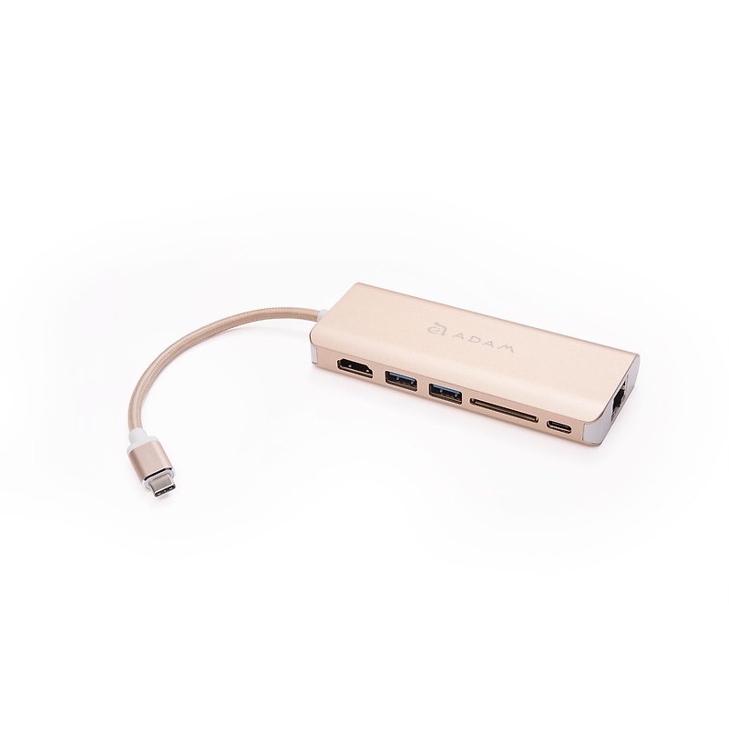 Hub A01 USB 3.1 USB-C 6 port 多功能集线器 金 - 卷线器/电线收纳 - 其他金属 金色