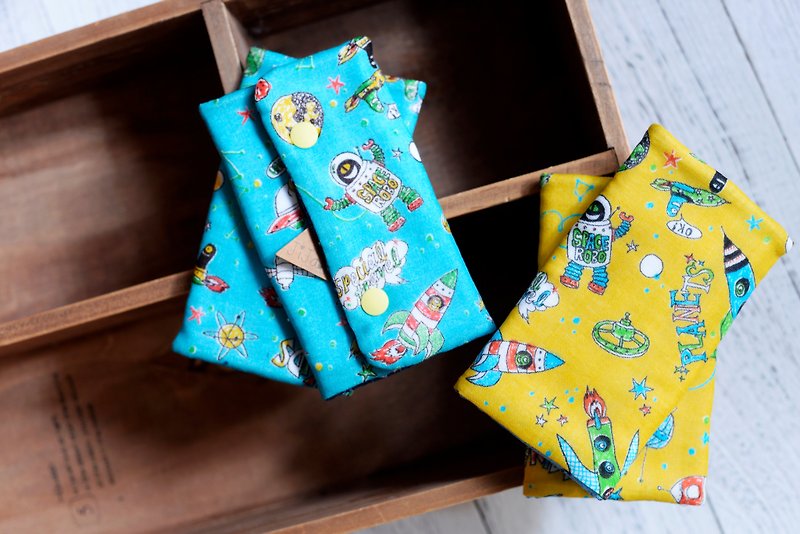 手工制作 - 日本限量布款婴儿背带或车子专用咬咬巾 - 满月礼盒 - 棉．麻 多色