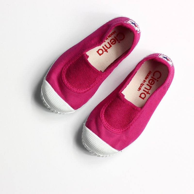 西班牙国民帆布鞋 CIENTA 大人尺寸 桃红色 香香鞋 75997 88 - 女款休闲鞋 - 棉．麻 红色