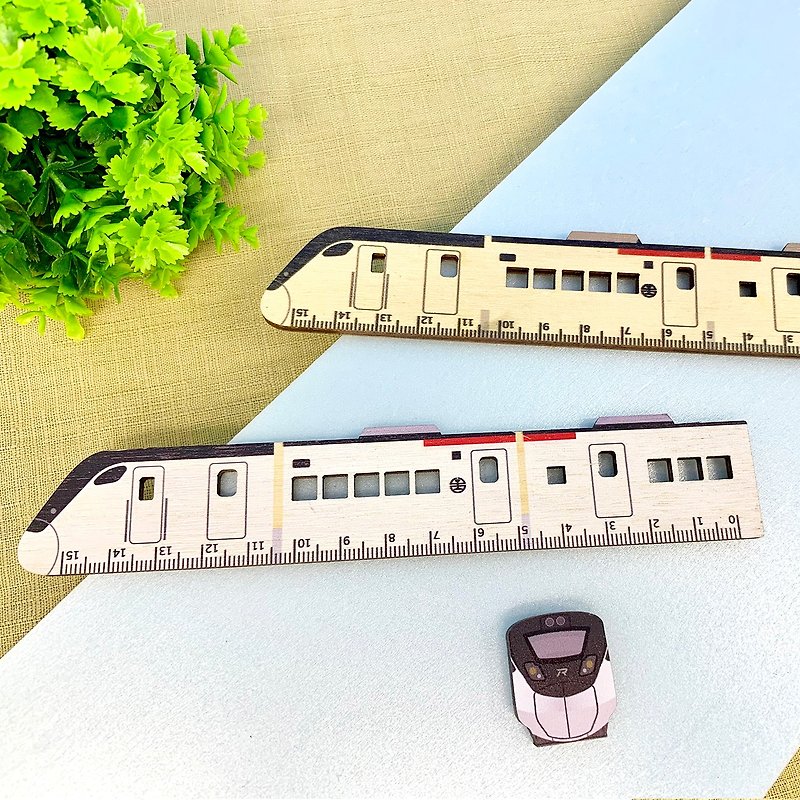 15cm列车造型木尺－EMU3000 台铁授权 - 其他 - 木头 多色