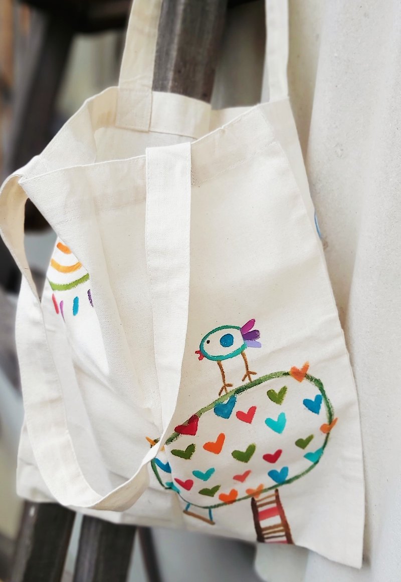 【纯手绘】小提袋 | 环保购物袋 | 胚布 | 自然系 - 侧背包/斜挎包 - 其他材质 多色