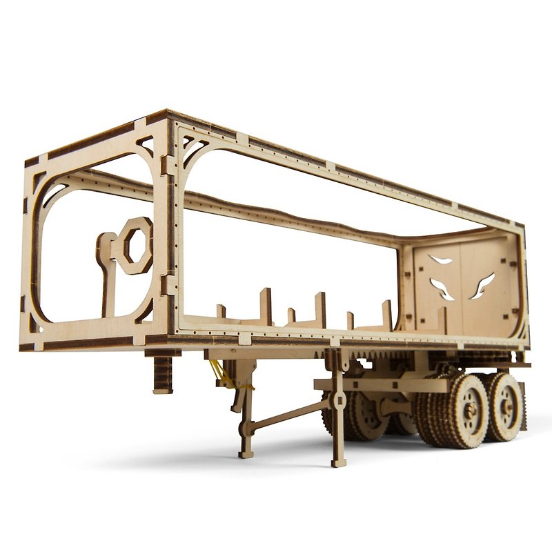 /Ugears/ 乌克兰木制模型 重装教父配件拖车 - 数码小物 - 木头 