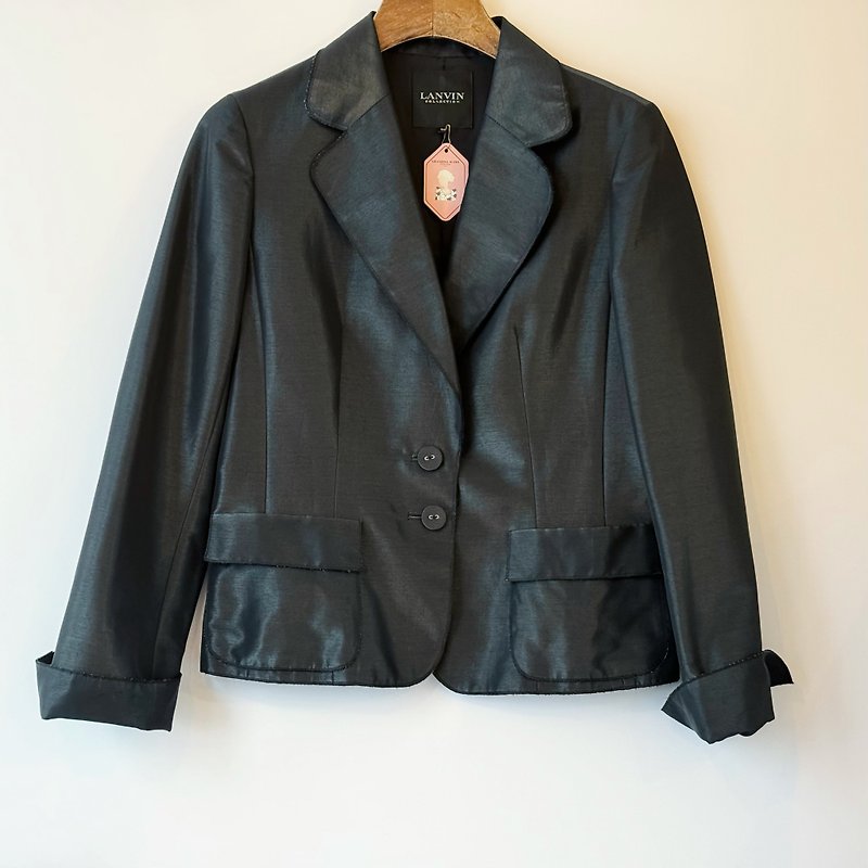 90s Lanvin 西装外套 - 男装外套 - 其他人造纤维 黑色