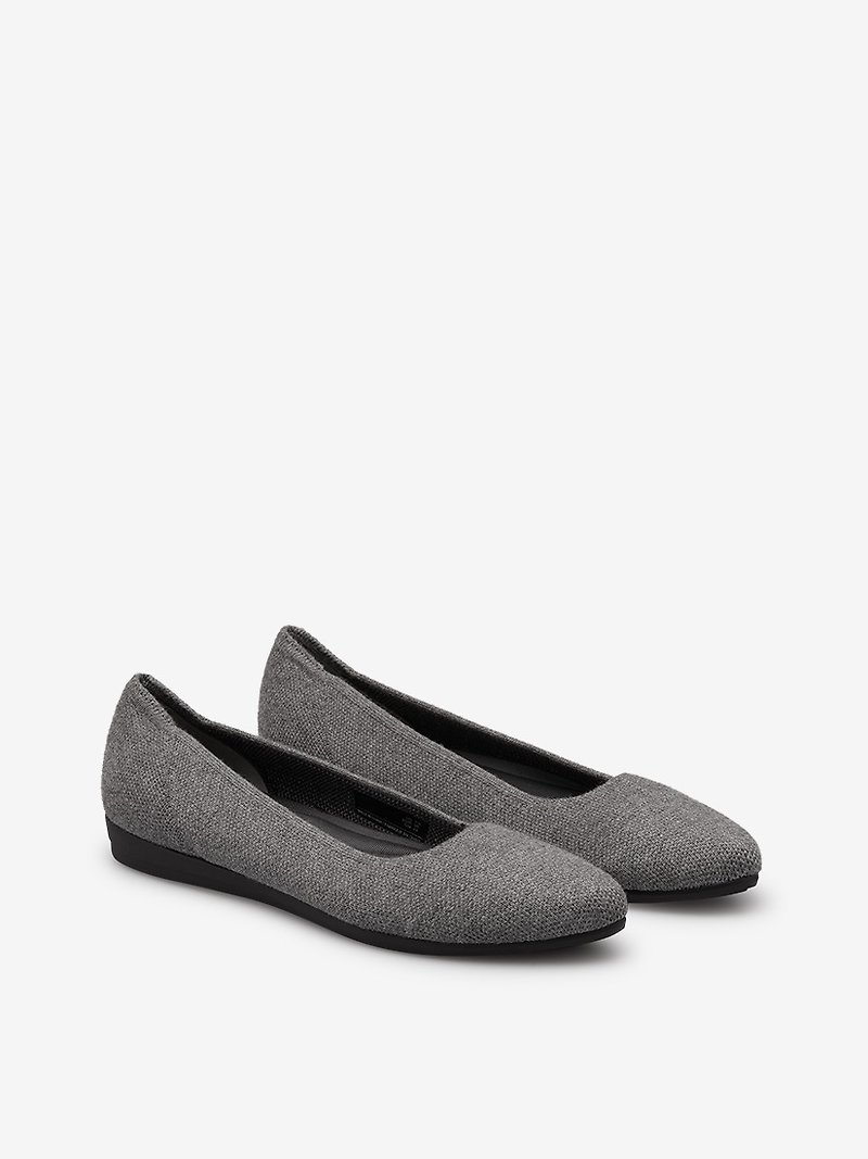 玛菲斯平底鞋 暗灰色 - 芭蕾鞋/娃娃鞋 - 聚酯纤维 灰色