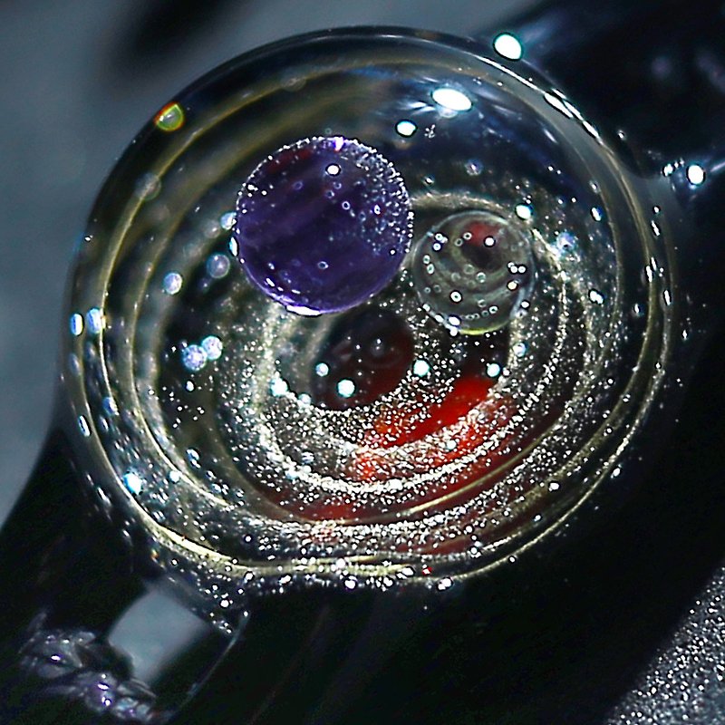 【原创宇宙琉璃手链】日本银河玻璃手链圣诞星空送礼生日饰品礼物 - 手链/手环 - 玻璃 
