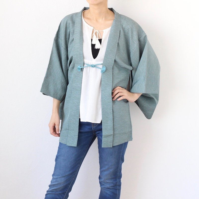 traditional kimono, authentic kimono, kimono jacket, Japanese kimono /3920 - 女装休闲/机能外套 - 聚酯纤维 绿色