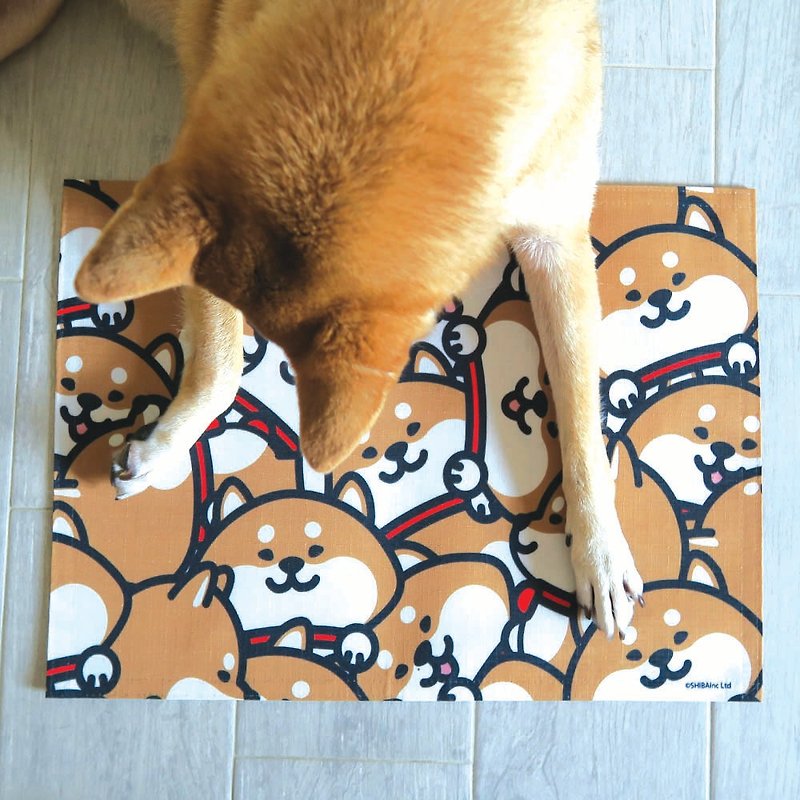 SHIBE SHIBAinc 柴犬工房 柴犬派对 柴犬 环保餐垫 - 餐垫/桌巾 - 聚酯纤维 红色