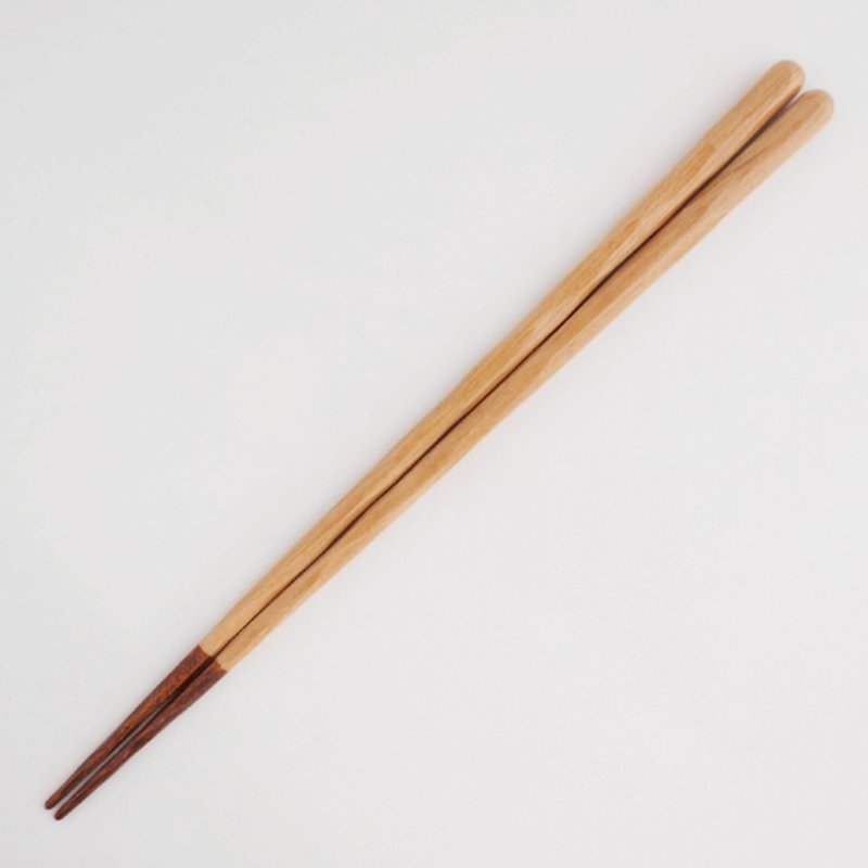 兵左衛門　けずり箸　桜　箸先うるし　大　23.5cm、中　21.5cm - 筷子/筷架 - 木头 
