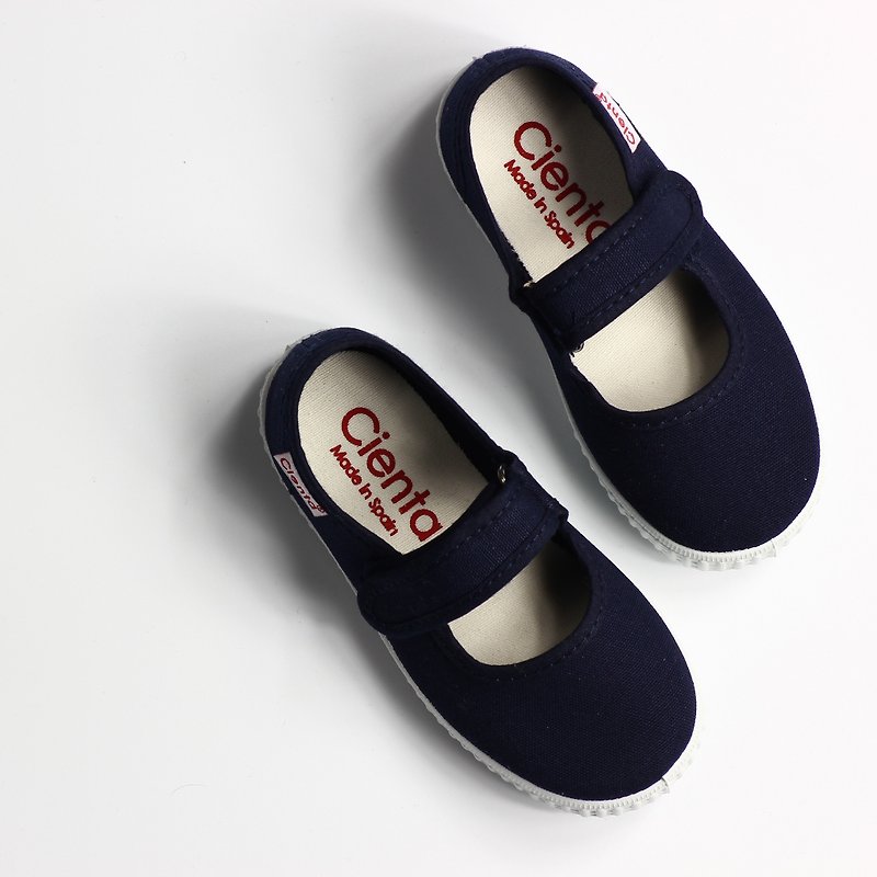 西班牙国民帆布鞋 CIENTA 56000 77深蓝色 幼童、小童尺寸 - 童装鞋 - 棉．麻 蓝色